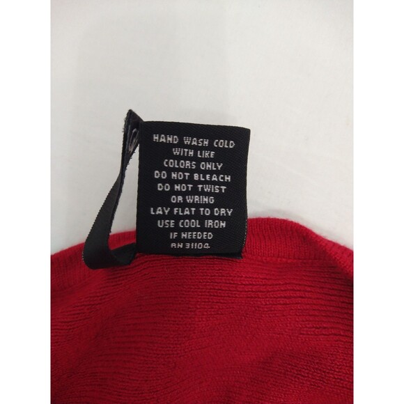 New Direction SZ M Red MINI Dress Long Bell Sleeve Christmas Party Retro Costume - Picture 8 of 9